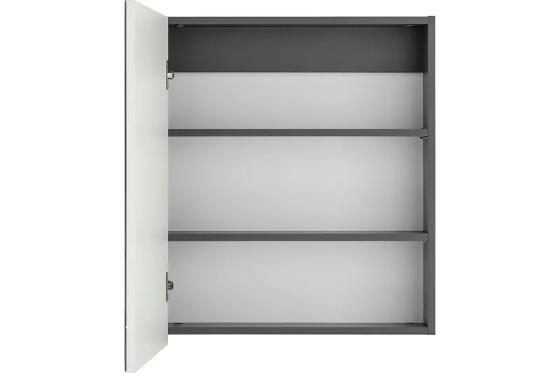 Hudnall Väggskåp 60x15 cm - Antracit/Natur - Förvaring - Badrumsförvaring - Spegelskåp