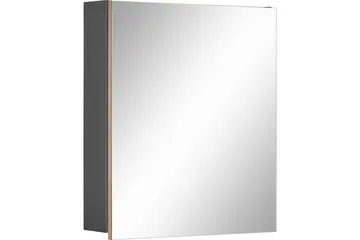 Hudnall Väggskåp 60x15 cm - Antracit/Vit - Förvaring - Badrumsförvaring - Spegelskåp