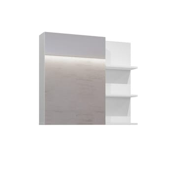 Spegelskåp Irvine 1 Dörr - Vit Blank - Förvaring - Badrumsförvaring - Spegelskåp