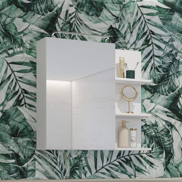 Spegelskåp Irvine 1 Dörr - Vit Blank - Förvaring - Badrumsförvaring - Spegelskåp