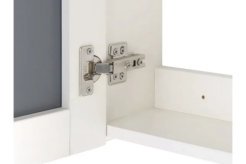 Jaramillo Badrumsskåp 60 cm Spegel med LED-belysning - Vit - Förvaring - Badrumsförvaring - Spegelskåp