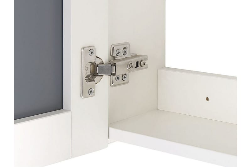 Jaramillo Badrumsskåp 60 cm Spegel med LED-belysning - Vit - Förvaring - Badrumsförvaring - Spegelskåp