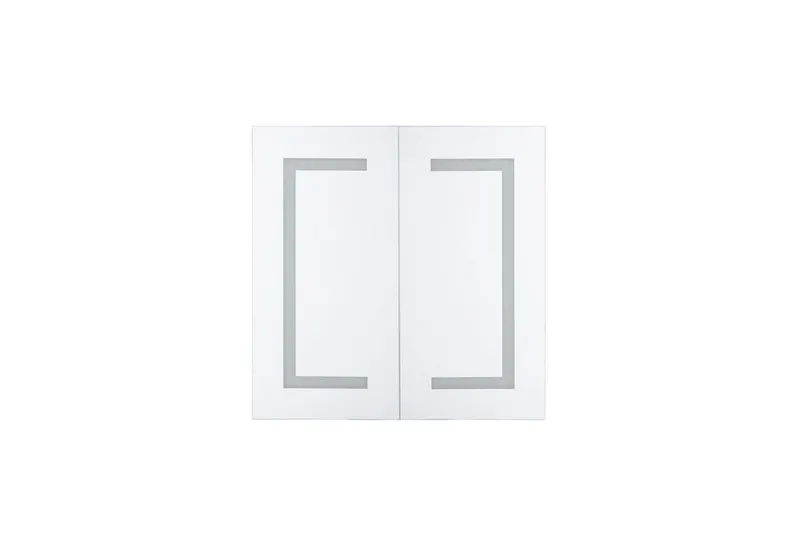 Mazarredo Badrumsskåp 60 cm Spegel med LED-belysning - Vit - Förvaring - Badrumsförvaring - Spegelskåp