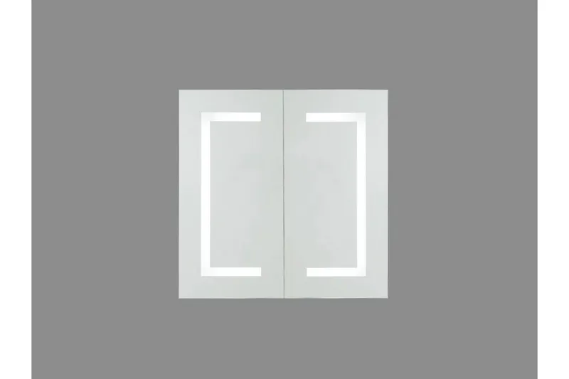 Mazarredo Badrumsskåp 60 cm Spegel med LED-belysning - Vit - Förvaring - Badrumsförvaring - Spegelskåp