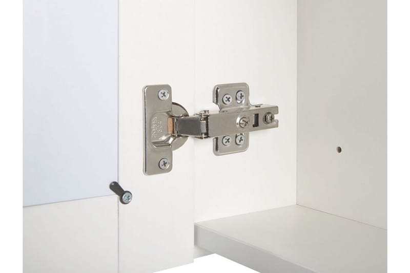 Roconda Badrumsskåp 40 cm Spegel med LED-belysning - Vit - Förvaring - Badrumsförvaring - Spegelskåp