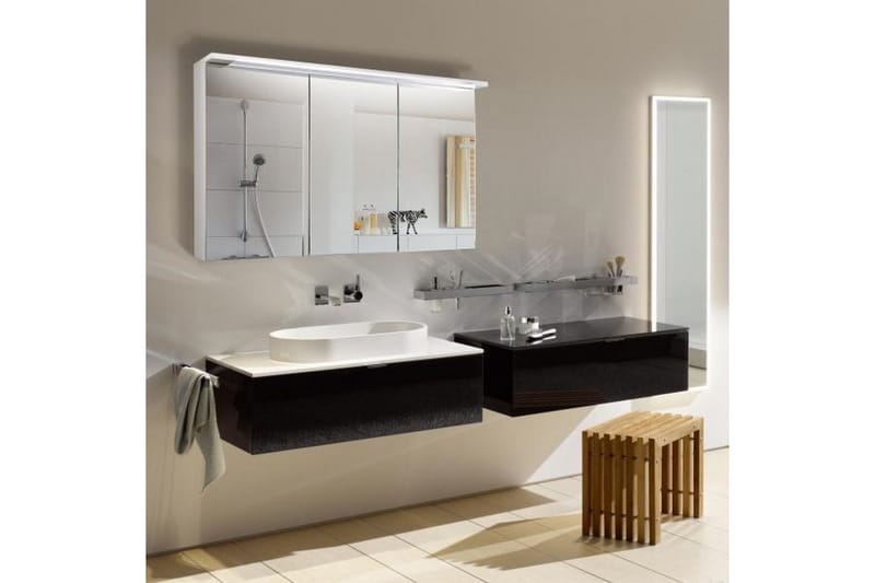 Spegelskåp Bathlife Glänsa 1200 - Vit - Förvaring - Badrumsförvaring - Spegelskåp