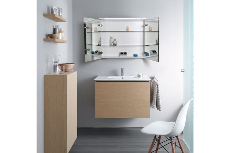 Spegelskåp Bathlife Glänsa 800 - Vit - Spegelskåp