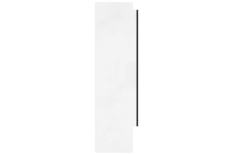 Spegelskåp för badrum vit 80x15x60 cm MDF - Vit - Spegelskåp