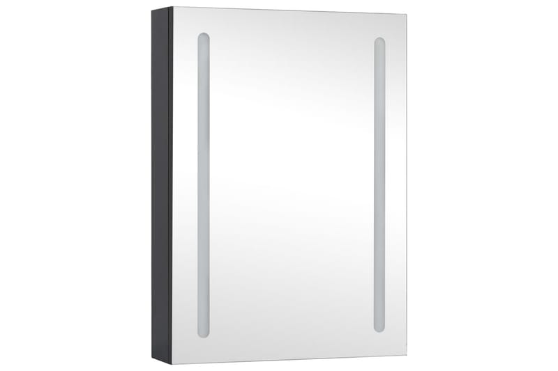 Spegelskåp med LED 50x13x70 cm - Grå - Spegelskåp