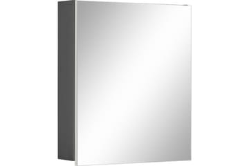 Väggskåp Gaddesden 60x15 cm - Antracit/Natur - Förvaring - Badrumsförvaring - Spegelskåp