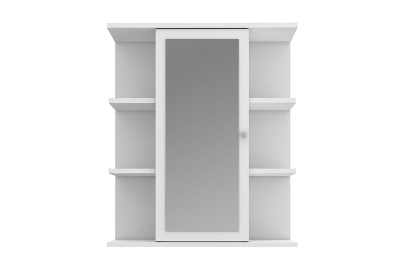 Väggskåp Samkov 26x60 cm - Vit - Förvaring - Badrumsförvaring - Spegelskåp