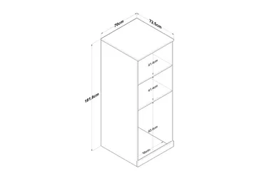 Tvättmaskinsskåp Ostwerwaltia Vit - Vit - Förvaring - Badrumsförvaring - Väggskåp & högskåp