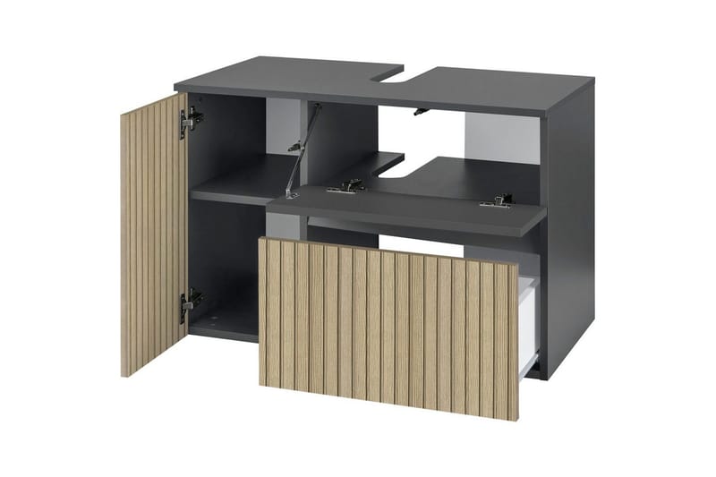 Tvättställsskåp & kommod Loft24 Wisla Tvättställsskåp 80 cm Nature - Förvaring - Badrumsförvaring - Tvättställsskåp & kommod