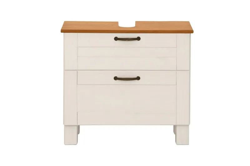 Tvättställsskåp Alby 1 låda, Vit/Honung - 1 låda, Vit/Honung - Förvaring - Badrumsförvaring - Väggskåp & högskåp