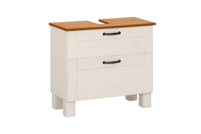 Tvättställsskåp Alby 1 låda, Vit/Honung - 1 låda, Vit/Honung - Förvaring - Badrumsförvaring - Väggskåp & högskåp