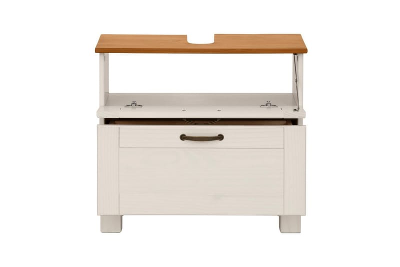 Tvättställsskåp Alby 1 låda, Vit/Honung - 1 låda, Vit/Honung - Förvaring - Badrumsförvaring - Väggskåp & högskåp