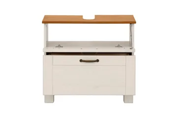 Tvättställsskåp Alby 1 låda, Vit/Honung - 1 låda, Vit/Honung - Förvaring - Badrumsförvaring - Väggskåp & högskåp