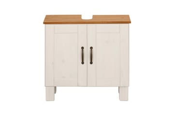 Tvättställsskåp Alby 2 lådor, Vit/Honung - 2 lådor, Vit/Honung - Förvaring - Badrumsförvaring - Väggskåp & högskåp