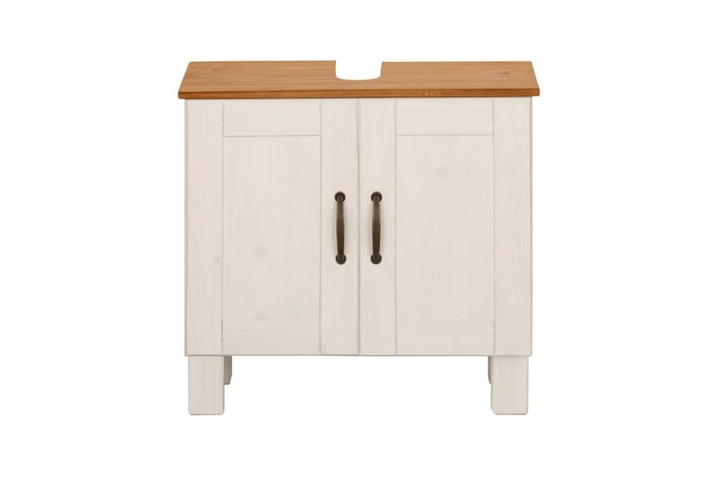 Tvättställsskåp Alby 2 lådor, Vit/Honung - 2 lådor, Vit/Honung - Förvaring - Badrumsförvaring - Väggskåp & högskåp