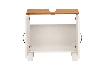 Tvättställsskåp Alby 2 lådor, Vit/Honung - 2 lådor, Vit/Honung - Förvaring - Badrumsförvaring - Väggskåp & högskåp