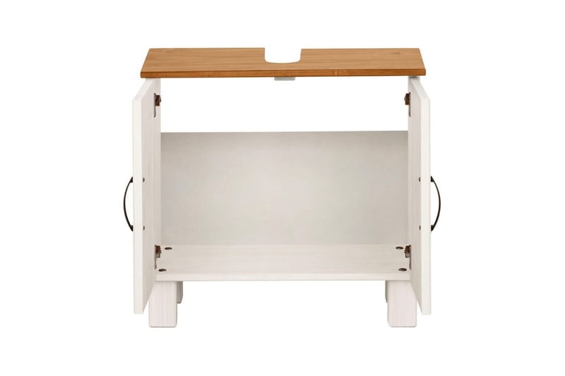 Tvättställsskåp Alby 2 lådor, Vit/Honung - 2 lådor, Vit/Honung - Förvaring - Badrumsförvaring - Väggskåp & högskåp