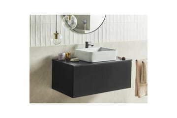 Tvättställsskåp Alzira Svart, 100x52x40 cm - Svart, 100x52x40 cm - Förvaring - Badrumsförvaring - Väggskåp & högskåp
