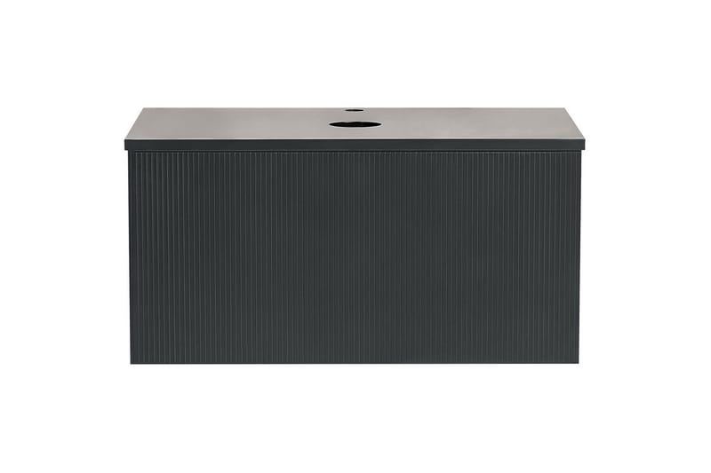 Tvättställsskåp Alzira Svart, 80x52x40 cm - Svart, 80x52x40 cm - Förvaring - Badrumsförvaring - Väggskåp & högskåp