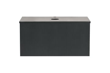 Tvättställsskåp Alzira Svart, 80x52x40 cm - Svart, 80x52x40 cm - Förvaring - Badrumsförvaring - Väggskåp & högskåp