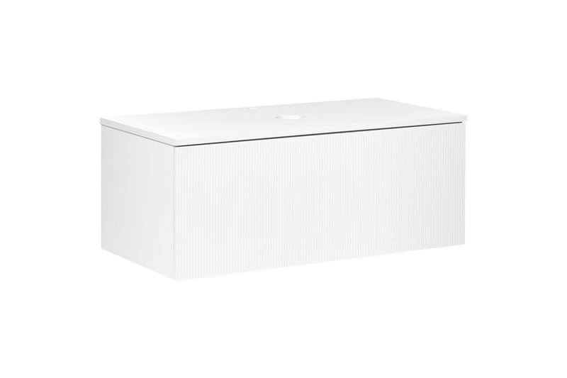 Tvättställsskåp Alzira Vit, 100x52x40 cm - Vit, 100x52x40 cm - Förvaring - Badrumsförvaring - Väggskåp & högskåp