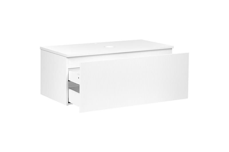 Tvättställsskåp Alzira Vit, 100x52x40 cm - Vit, 100x52x40 cm - Förvaring - Badrumsförvaring - Väggskåp & högskåp