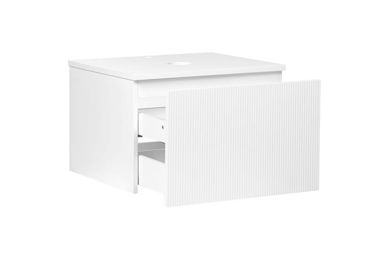 Tvättställsskåp Alzira Vit, 60x52x40 cm - Vit, 60x52x40 cm - Förvaring - Badrumsförvaring - Väggskåp & högskåp