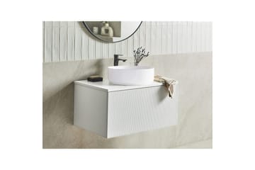 Tvättställsskåp Alzira Vit, 80x52x40 cm - Vit, 80x52x40 cm - Förvaring - Badrumsförvaring - Väggskåp & högskåp