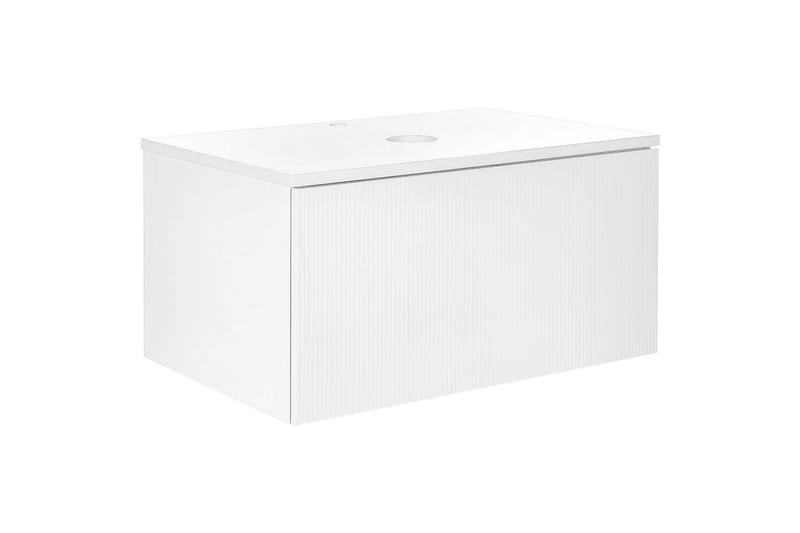 Tvättställsskåp Alzira Vit, 80x52x40 cm - Vit, 80x52x40 cm - Förvaring - Badrumsförvaring - Väggskåp & högskåp
