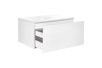 Tvättställsskåp Alzira Vit, 80x52x40 cm - Vit, 80x52x40 cm - Förvaring - Badrumsförvaring - Väggskåp & högskåp