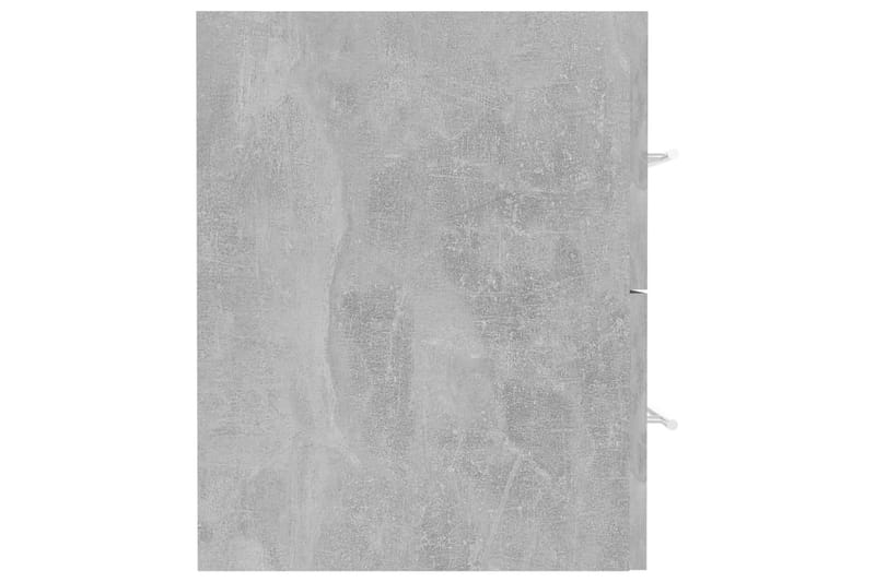 Tvättställsskåp betonggrå 41x38,5x48 cm spånskiva - Grå - Tvättställsskåp & kommod