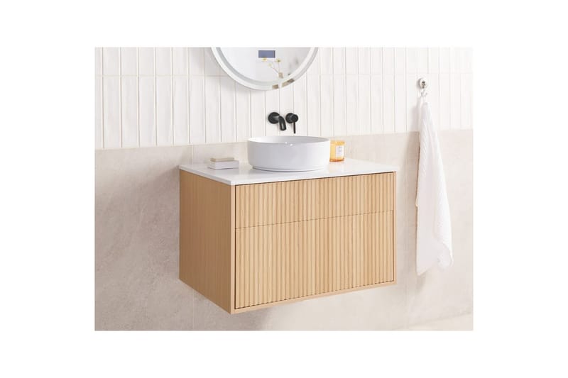 Tvättställsskåp Bexti 80x52x50 cm - 80x52x50 cm - Förvaring - Badrumsförvaring - Väggskåp & högskåp