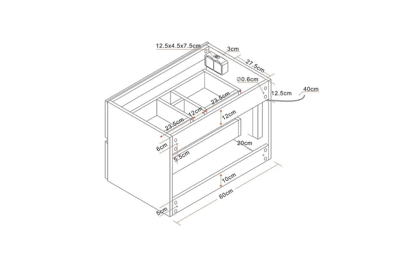 Bathlife Glädje Tvättställsskåp 600 - Förvaring - Badrumsförvaring - Tvättställsskåp & kommod