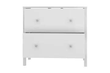 Elsassona Tvättställsskåp 35x64 cm 2 Lådor - Vit - Förvaring - Badrumsförvaring - Tvättställsskåp & kommod