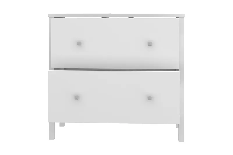 Elsassona Tvättställsskåp 35x64 cm 2 Lådor - Vit - Förvaring - Badrumsförvaring - Tvättställsskåp & kommod