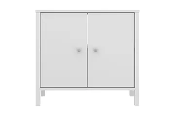 Elsassona Tvättställsskåp 35x64 cm 2 Skåp - Vit - Förvaring - Badrumsförvaring - Tvättställsskåp & kommod