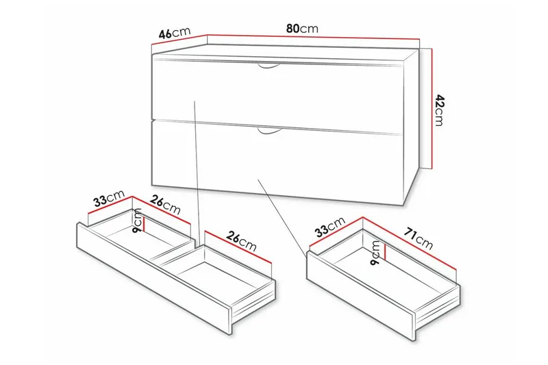 Glenndale Tvättställsskåp Concept 55 Black - Förvaring - Badrumsförvaring - Tvättställsskåp & kommod