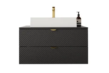 Glenndale Tvättställsskåp - Svart - Förvaring - Badrumsförvaring - Tvättställsskåp & kommod