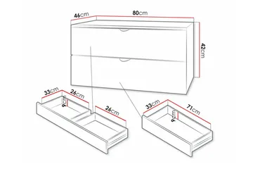 Glenndale Tvättställsskåp - Svart - Förvaring - Badrumsförvaring - Tvättställsskåp & kommod