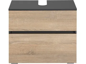 Hudnall Tvättställsskåp 60x35 cm - Antracit/Natur - Förvaring - Badrumsförvaring - Tvättställsskåp & kommod