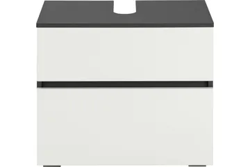 Hudnall Tvättställsskåp 60x35 cm - Antracit/Natur - Förvaring - Badrumsförvaring - Tvättställsskåp & kommod