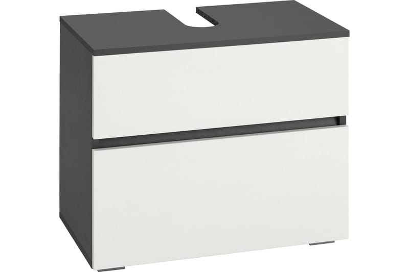 Hudnall Tvättställsskåp 60x35 cm, Antracit/Natur