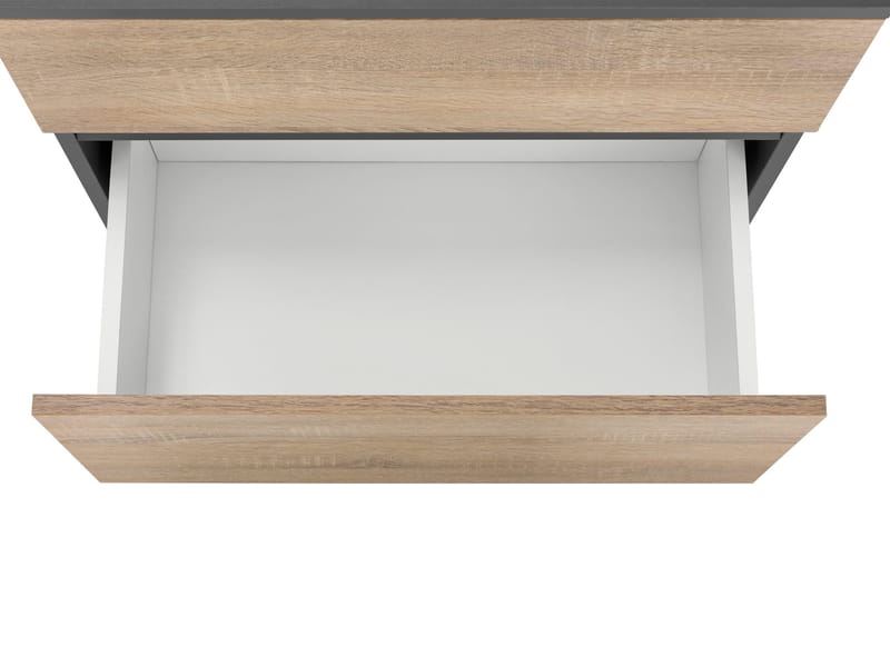 Hudnall Tvättställsskåp 60x35 cm - Antracit/Natur - Förvaring - Badrumsförvaring - Tvättställsskåp & kommod