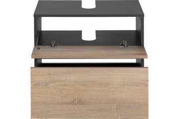 Hudnall Tvättställsskåp 60x35 cm - Antracit/Vit - Förvaring - Badrumsförvaring - Tvättställsskåp & kommod