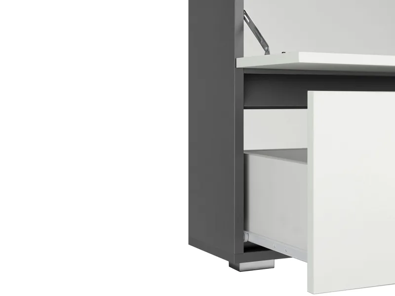 Hudnall Tvättställsskåp 60x35 cm - Antracit/Vit - Förvaring - Badrumsförvaring - Tvättställsskåp & kommod