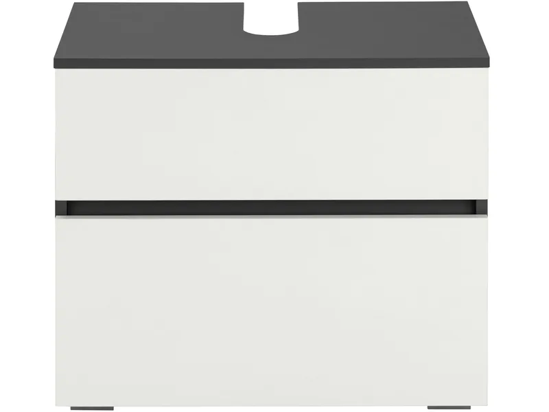 Hudnall Tvättställsskåp 60x35 cm - Antracit/Vit - Förvaring - Badrumsförvaring - Tvättställsskåp & kommod